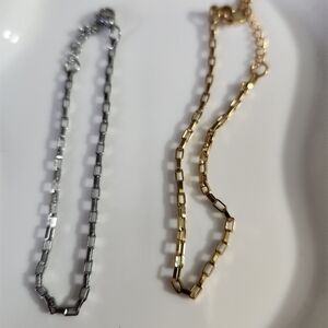 Dainty boxy paper bracelet